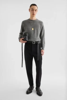 Cashmere Blend Crew-Neck Sweater