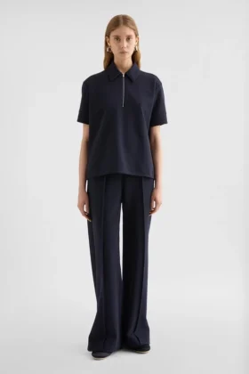 Cotton Blend Polo T-Shirt
