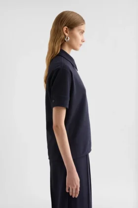 Cotton Blend Polo T-Shirt