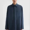 Cotton Blend Poplin Coat