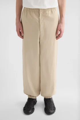 Cotton Blend Poplin Trousers