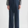 Cotton Blend Poplin Trousers