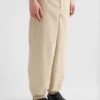 Cotton Blend Poplin Trousers