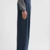 Cotton Blend Poplin Trousers