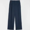 Cotton Blend Poplin Trousers