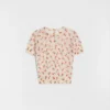 Cotton Blend Printed Knit T-Shirt