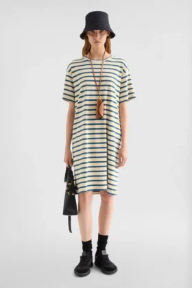Cotton Crew-Neck Dress