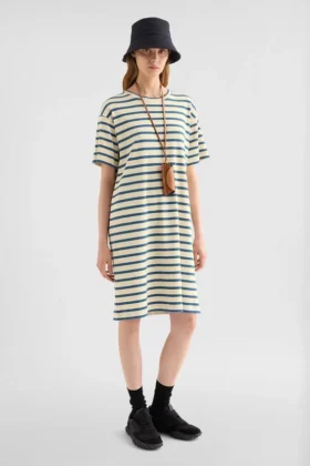 Cotton Crew-Neck Dress