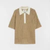 Cotton Knit Polo T-Shirt