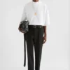 Cotton Mock-Neck T-Shirt