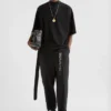 Cotton Mock-Neck T-Shirt