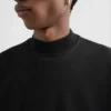 Cotton Mock-Neck T-Shirt