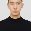 Cotton Mock-Neck T-Shirt