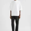 Cotton Mock-Neck T-Shirt