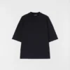 Cotton Mock-Neck T-Shirt