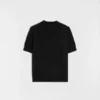 Cotton Pointelle Knit T-Shirt