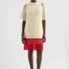 Cotton Pointelle Mini Dress