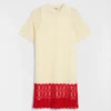 Cotton Pointelle Mini Dress