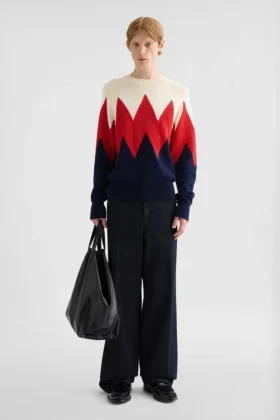 Cotton Pointelle Sweater