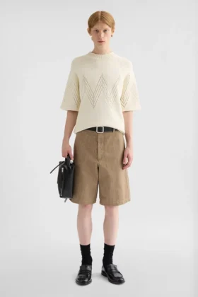 Cotton Pointelle T-Shirt