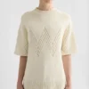 Cotton Pointelle T-Shirt