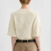 Cotton Pointelle T-Shirt
