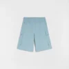 Cotton Poplin Cargo Shorts