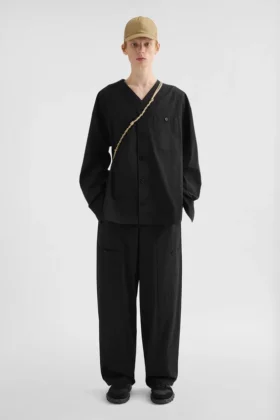 Cotton Poplin Cargo Trousers