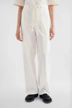 Cotton Poplin Cargo Trousers