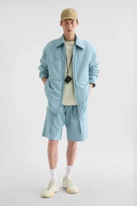 Cotton Poplin Padded Overshirt