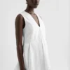 Cotton Poplin Pleated Top