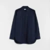 Cotton Poplin Ruffle Shirt