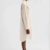 Cotton Poplin Shirt Dress with Multi-Layered Collar