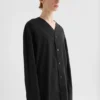 Cotton Poplin V-Neck Shirt