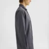 Cotton Shirt with Multi-Layered Collar