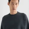 Cotton Terry Crew-Neck Sweatshirt