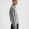 Cotton Terry High-Neck Sweatshirt