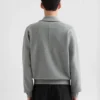 Cotton Terry High-Neck Sweatshirt