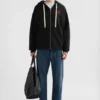 Cotton Terry Zip-Up Sweatshirt