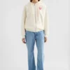 Cotton Terry Zip-Up Sweatshirt