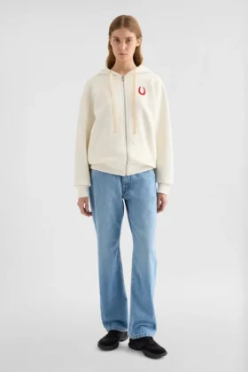 Cotton Terry Zip-Up Sweatshirt