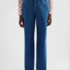 Denim Cut-Out Trousers
