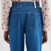 Denim Cut-Out Trousers