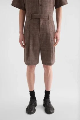 Flamé Wool Blend Shorts