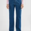Flared Denim Trousers