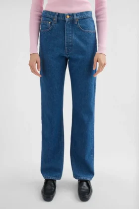 Flared Denim Trousers