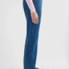 Flared Denim Trousers
