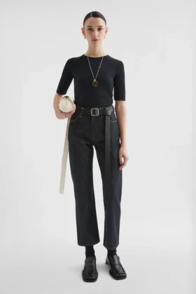 Fluid Viscose Crew-Neck Top