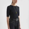 Fluid Viscose Crew-Neck Top