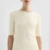 Fluid Viscose Crew-Neck Top